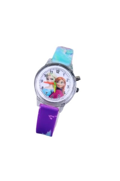 Disney Ceas pentru copii Frozen Elsa & Anna cu luminite, mov