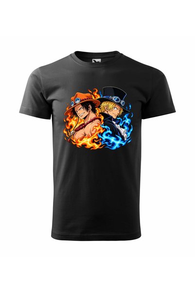 Malfini Tricou personalizat "One Piece #1", Negru, Barbat, Bumbac 100%,