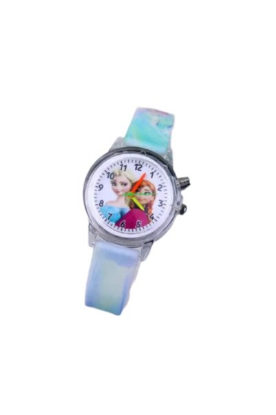 Disney Ceas pentru copii Frozen Elsa & Anna cu luminite, albastru