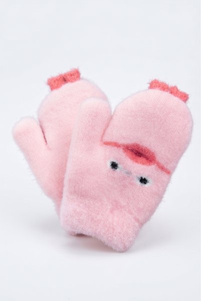 PIECE SIGNATURE Children's / Baby's Soft Knitted Winter Gloves with Cute Anim...