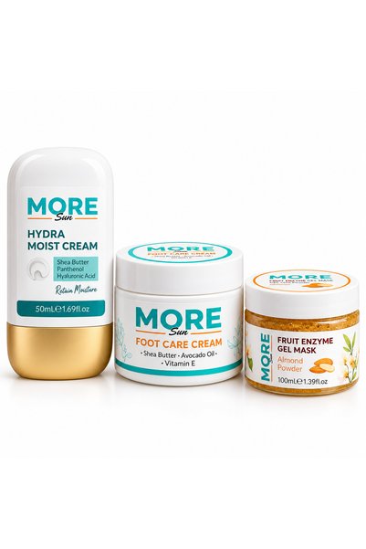 MORESUN 3-Piece Care Set – Hand and Face Moisturizing Cream, Foot Care Cream ...