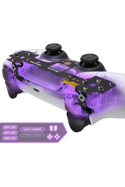 ExtremeRate Light Version Whole Clicky Kit V2 for PS5 Controller BDM-050 Shou...