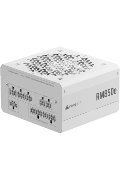Corsair مزود طاقة RM850e (2025) معياري بالكامل منخفض الضوضاء مع كابل 12V-2x6 ...