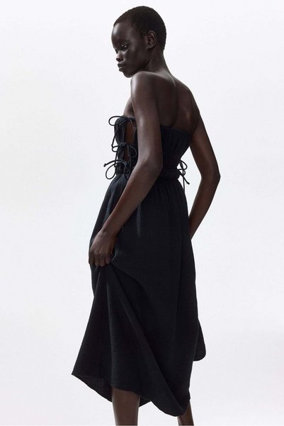 H&M Muslin bandeau dress