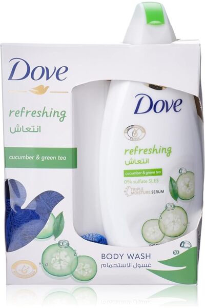 DOVELED غسول الجسم دوف جو فريش بالخيار والشاي الأخضر، 250 مل