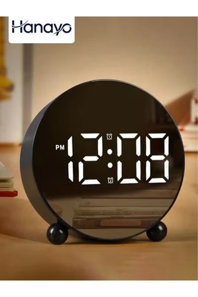 Hanayo Digital Alarm Clock Rechargeable Alarm Clock LED Night Mode Electronic...