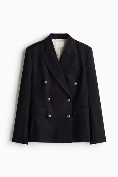 H&M Double-breasted twill blazer