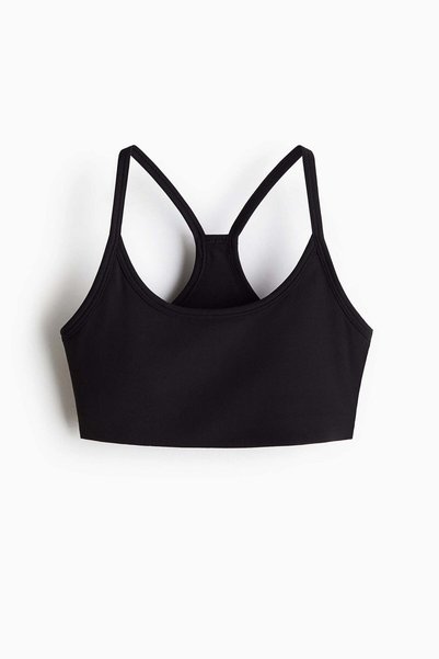 H&M Lightly padded sports crop top with SoftMove™