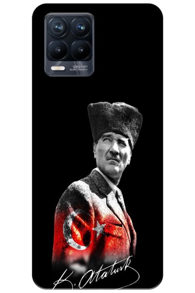 Zebana Realme 8 Pro Compatible Case Mustafa Kemal Atatürk Design V2 Silicone ...