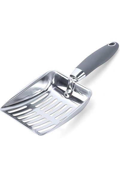 KASTWAVE Stainless Steel Cat Litter Scoop, Durable and Heavy Duty Kitty Litte...