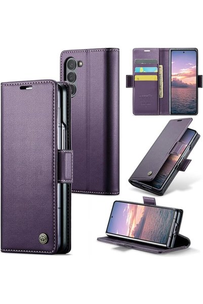 GENERAL حافظة ELEPIK لهاتف Galaxy Z Fold 7 مع حامل بطاقات ومسند [3 حامل بطاقا...