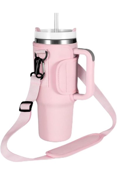 Arabest Water Bottle Carrier Bag with Pocket for 40 oz Tumbler,Neoprene Bottl...