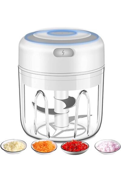 Arabest Electric Mini Garlic Chopper,Portable Food Processor and Vegetable Mi...