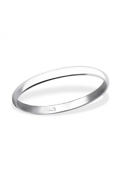 Evolium 925 Silver Ring Type Simple Wedding Ring, Size 49