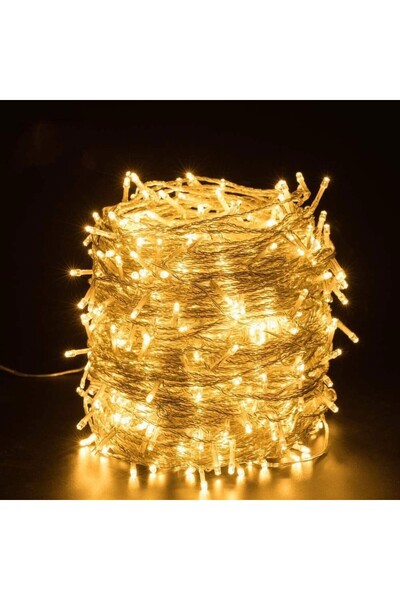 Generic Brand Instalație de Crăciun franjuri, 10 m, 286 LED-uri, alb cald, fl...