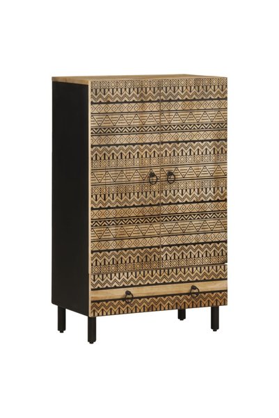 vidaxl Dulap înalt, 60x33,5x100 cm, lemn masiv de mango brut