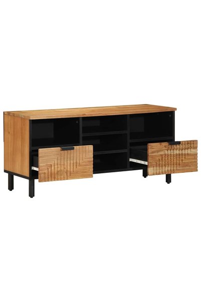 vidaxl Comodă TV din lemn masiv de salcâm 100 x 33,5 x 46 cm