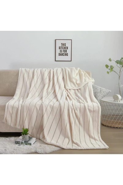 Truva Home Pătură Cocolino Pufoasă, Cu Blăniță | 200x230 cm | Pentru Pat Dublu