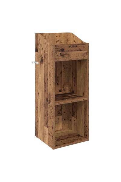 vidaxl Dulap pentru discuri de vinil Lemn vechi 36 x 36 x 95,5 cm