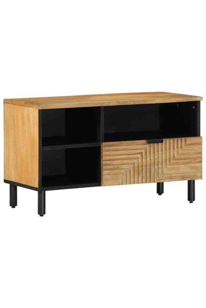 vidaxl Dulap TV maro 80x33x46 cm lemn masiv de mango