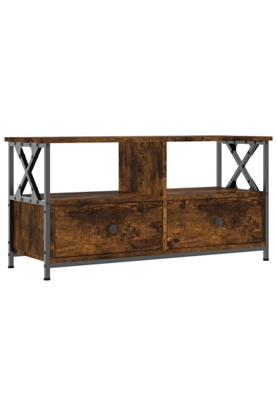 Generic Brand vidaXL Comodă TV, stejar afumat, 90x33x45 cm, lemn prelucrat și...