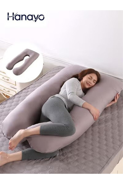 Hanayo Pregnancy Pillow U Shaped Full Body Pillow with Removable Cover Pregna...