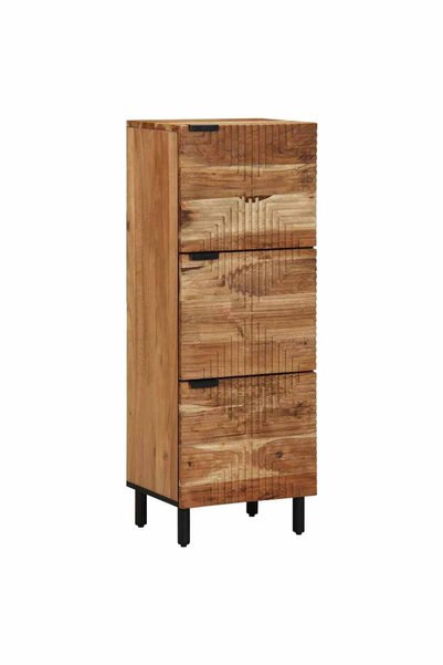 vidaxl Bufet cu raft cu ușă Maro 40 x 33 x 110 cm Lemn de mango solid