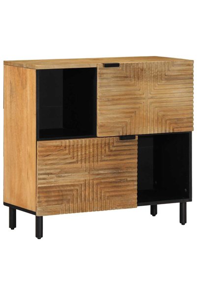 vidaxl Bufetă maro 80x33x75 cm lemn masiv de mango