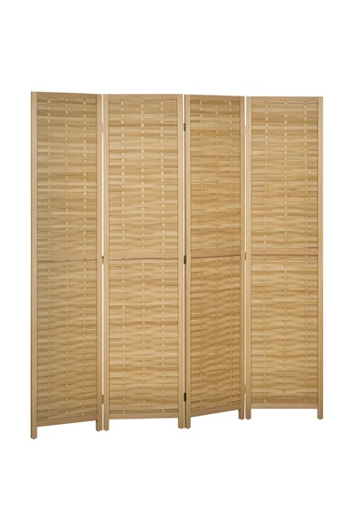 Generic Brand Paravan despărțitor cu 4 panouri, 160 x 170 cm, paravan pliabil...