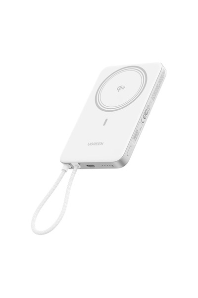 Ugreen MagFlow Air 10,000mAh Qi2 Магнитна безжична външна батерия, 15W, съвме...
