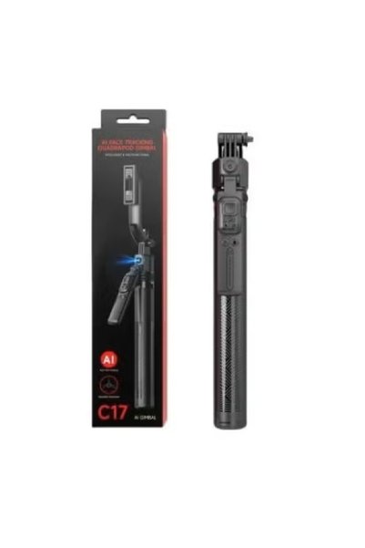 Generic Brand C17 Auto Face Tracking Gimbal – Quadrapod, Monopod & Selfie Sti...