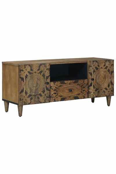 vidaxl Cabinet TV Maro 105 x 33 x 46 cm Lemn de mango solid