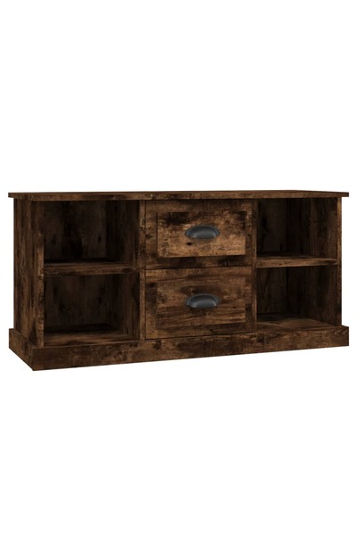 Generic Brand vidaXL Comodă TV, stejar fumuriu, 99,5x35,5x48 cm, lemn prelucrat