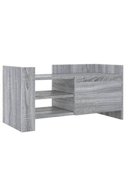 Generic Brand vidaXL Comodă TV, gri sonoma, 80x35x40 cm, lemn prelucrat