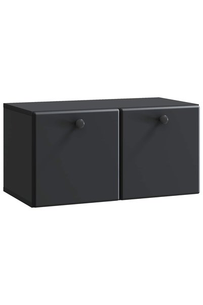 Generic Brand vidaXL Oglindă TV montată pe perete 59,5 x 31 x 30 cm Negru