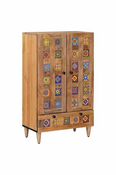 vidaxl Bufet 60 x 33,5 x 100 cm Lemn de mango solid