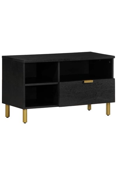 vidaxl Dulap TV, negru, 80x33x46 cm, lemn prelucrat