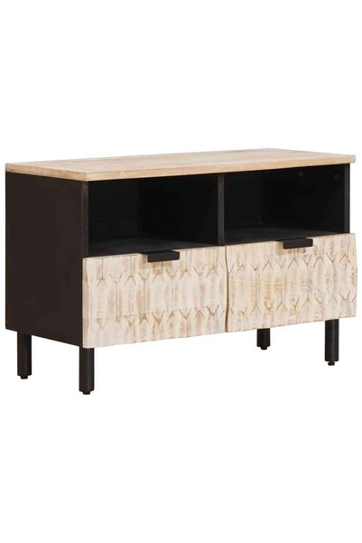 vidaxl Cabinet TV Finisaj Alb Spălat 70 x 33 x 46 cm