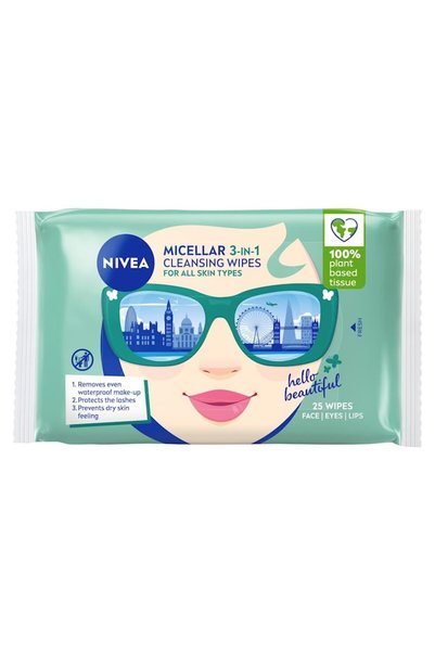 NIVEA All in 1 Micellar Cleansing Wipes, 25 pcs