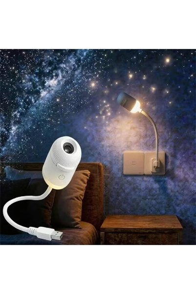 Generic Brand USB Starry Sky Projection Night Light with 7 Replaceable Projec...
