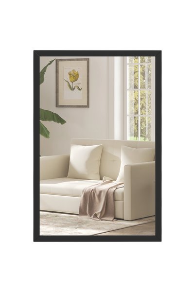 Generic Brand Oglindă de perete, 40 x 60 cm, oglindă decorativă suspendată, u...