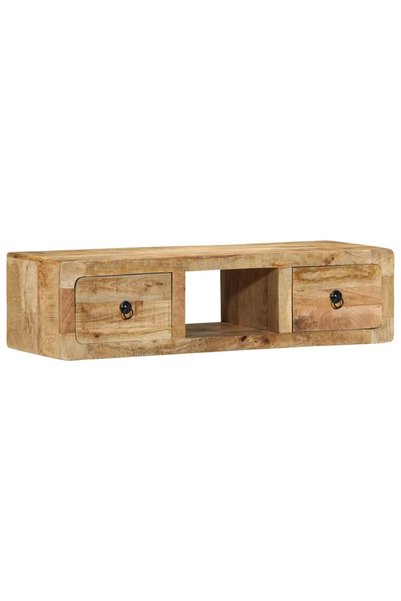 vidaxl Dulap TV montat pe perete 100x32x25 cm lemn masiv Mango brut
