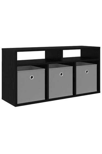 Generic Brand vidaXL Bucătărie joasă cu sertar Stejar Negru 87 x 27,5 x 43 cm