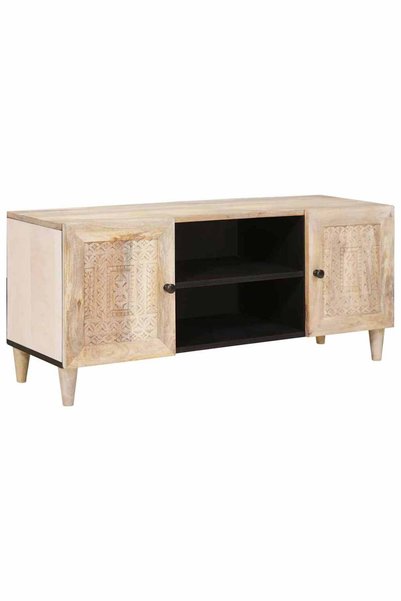 vidaxl Unități TV cu raft cu ușă Alb 105 x 33 x 46 cm Lemn compozit