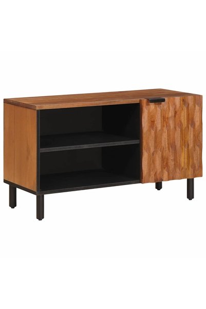 vidaxl Cabinet TV cu depozitare Finisaj Acacia Maro 80 x 33 x 46 cm