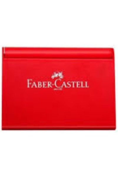 Faber-Castell Yayınları وسادة طوابع فابر كاستل متوسطة الحجم باللون الأحمر