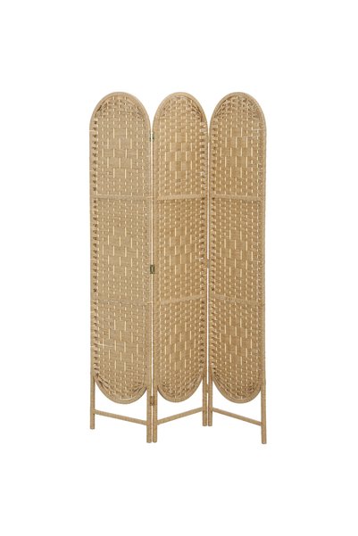 Generic Brand Paravan pliabil cu 3 panouri, 120 x 170 cm, cu arcadă superioar...