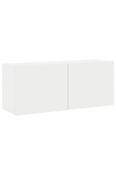 Generic Brand vidaXL Comodă TV de perete, alb, 100x30x41 cm