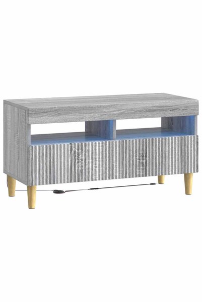 Generic Brand vidaXL Cabinet TV cu LED ARNHEM 81 x 35 x 43 cm Sonoma gri