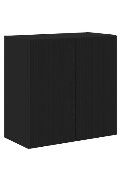 Generic Brand vidaXL Dulap TV de perete 59,5 x 31 x 60 cm Negru Lemn prelucrat
